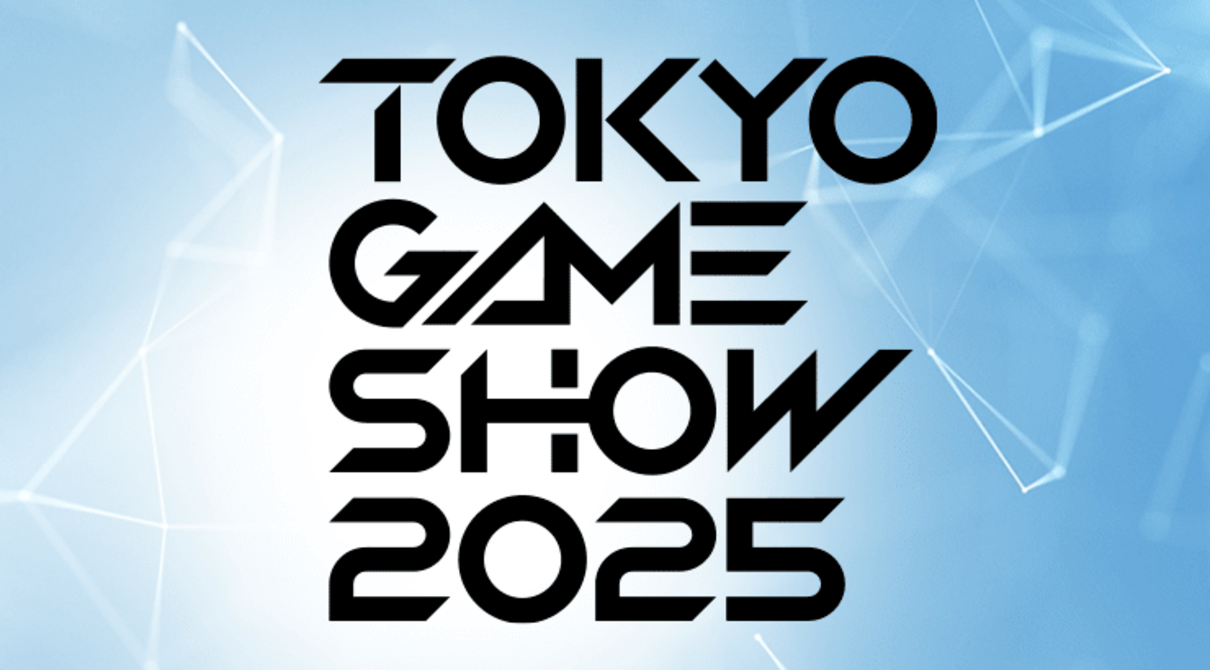 Tokyo Game Show 2025 logo on sky blue background