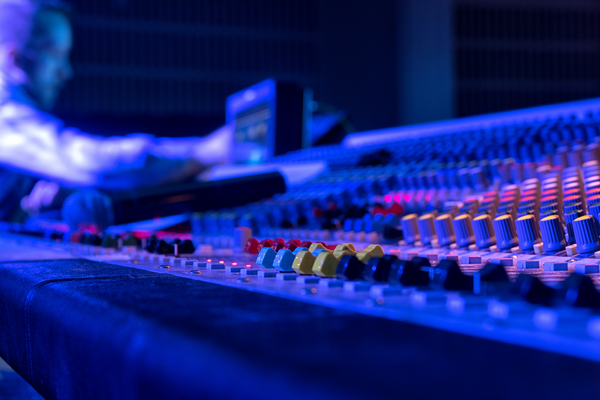 A photo of mixing boards