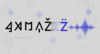 Abstract graphic showing an invented word in black and blue characters, surrounded by symbols representing speech, pronunciation, audio, validation and global localization.