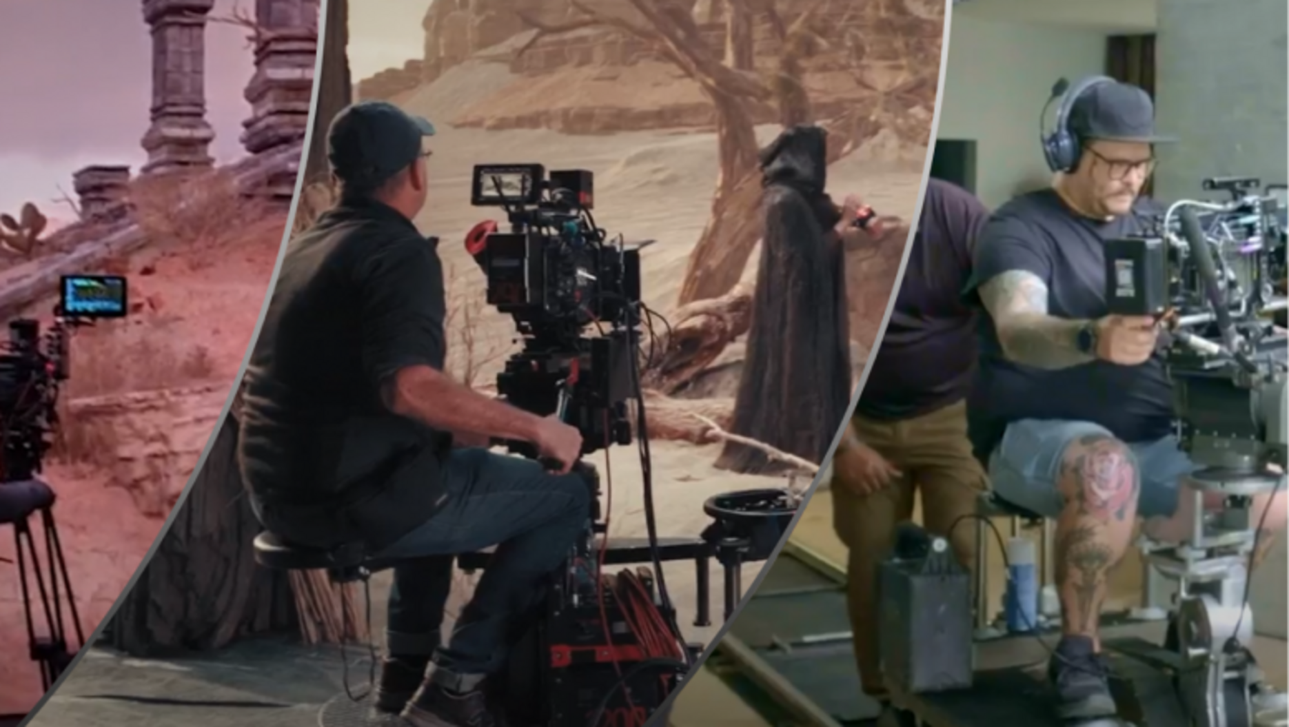 Behind the scene shots from a creative production set